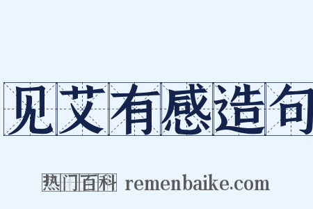 见艾有感造句是什么意思的图片